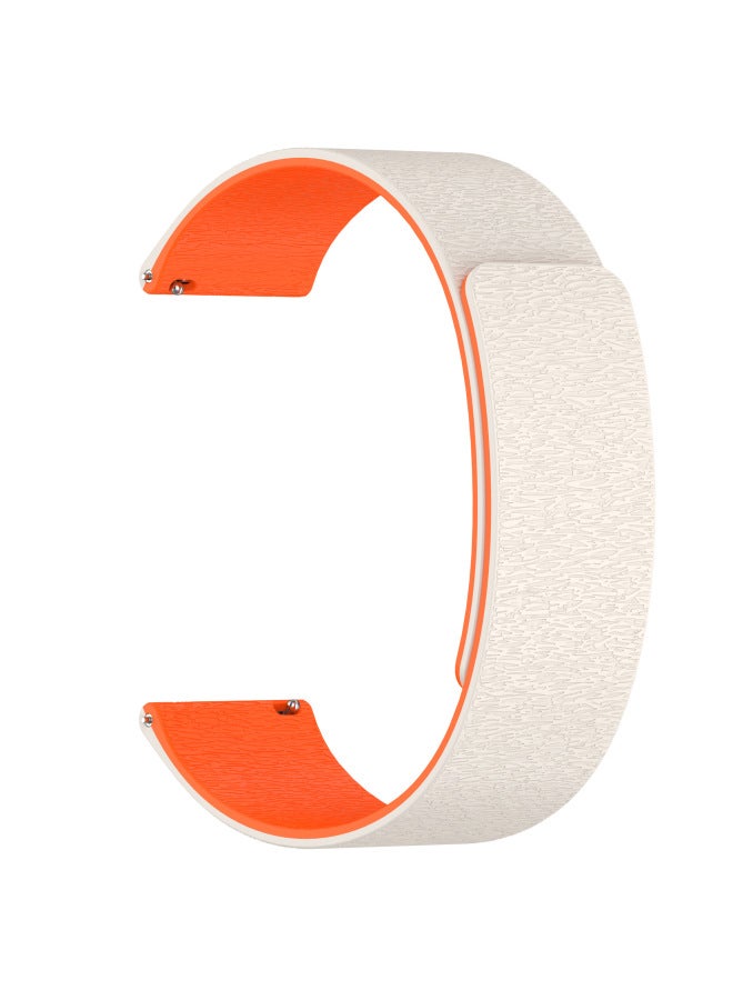 Suitable For Huawei Gt5/Fit3/4 Watch Strap, New Cloud Wood Grain Magnetic Silicone Red Rice Xiaomi 8/9 Pro Watch Strap 