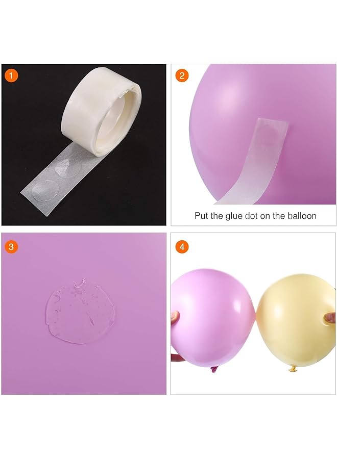 erorex 500Pcs Balloon Glue Dots Removable Adhesive Tape Double Sided Glue Point For Scrapbook Party Wedding Decoration 5 Rolls - Image 3