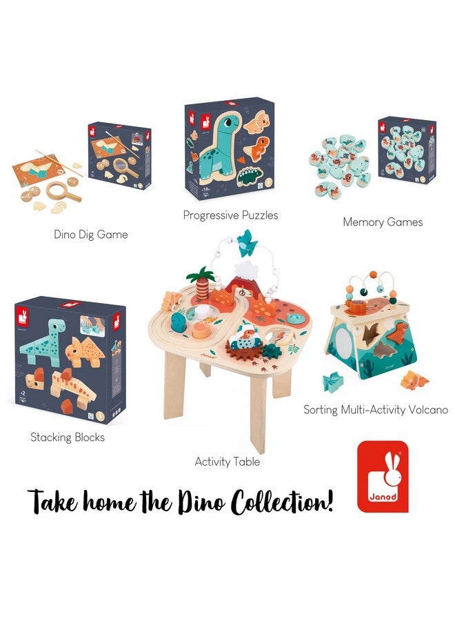 Janod Dino - Dinosaur Memory Game - 20 Wooden Dino Eggs with 10 Prehistoric Pairs - Cooperative or Competitive Early Learning Game - Ages 2- 5 Years - J05826 - Image 5