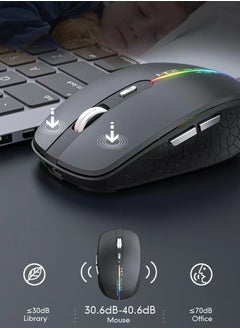 iMice BLUETOOTH DUAL-MODE RECHARGEABLE SILENT 6-BUTTON WIRELESS GAMING MOUSE TYPE-C INTERFACE  - Image 5