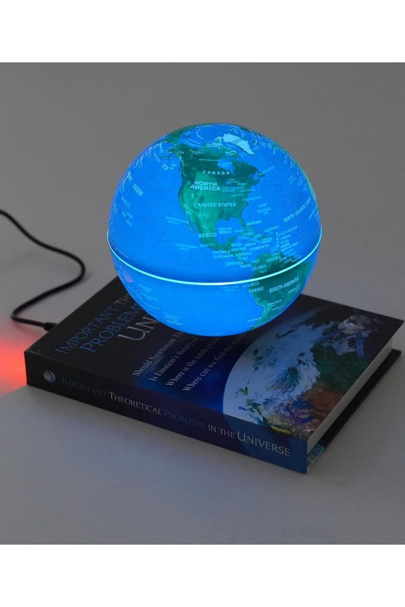 Magnetic Levitating Globe LED RGB Levitation Floating Geographic Globe Deco Gift - Image 2