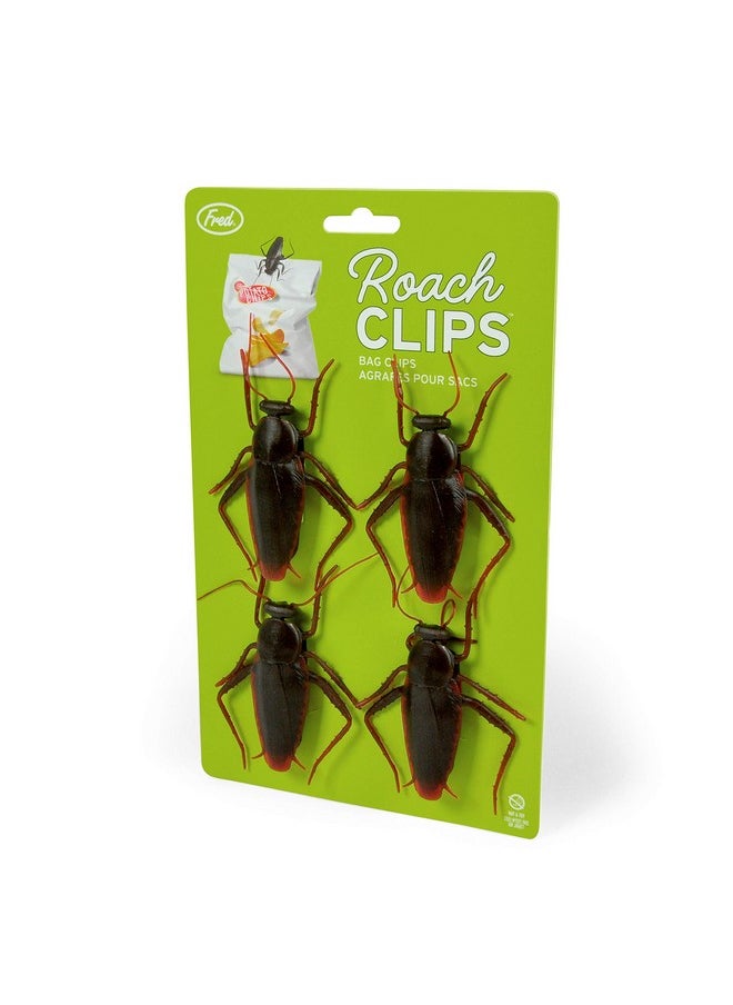 Fred Genuine Fred Roach Bag Clips, Set Of 4, Brown  - Image 1