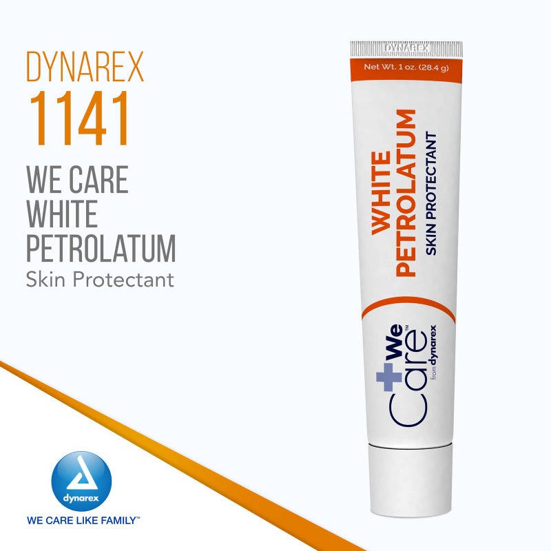 Dynarex White Petrolatum, Petroleum Jelly for Dry, Damaged or Cracked Skin, Soothing White Petroleum Jelly for Minor Skin Irritations, 6 Pack of Petroleum Jelly Tubes, 1 Ounce (Pack of 6) - Image 2