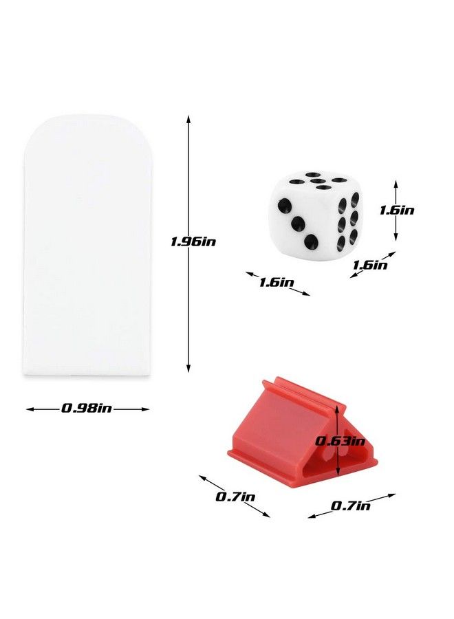 Bignc 50 Pack Colorful Game Card Stands 50 Pieces White Blank Game Board Marker For Diy Board Game Party Favor - Image 3