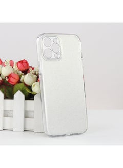 2023 2.0mm Thick Ice Crystal Glitter Phone Case For Apple For Iphone 13 Pro Max Jelly Case-Color:Silver (86651B)-Applicable Model:IP 15 PRO