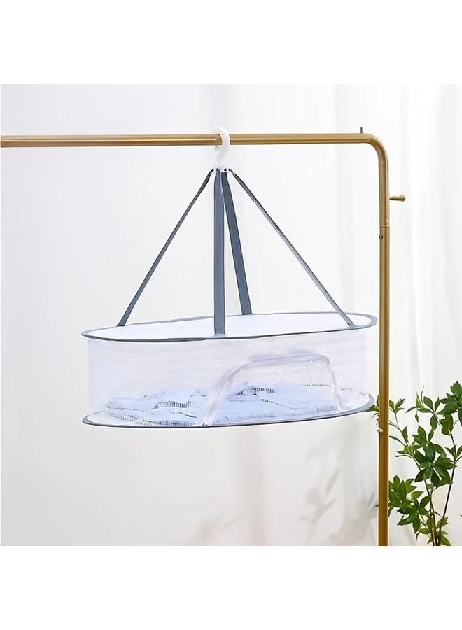 1 Layer Foldable Mesh Drying Rack For Herbs Fruits Vegetables Indoor Outdoor Use - Image 1