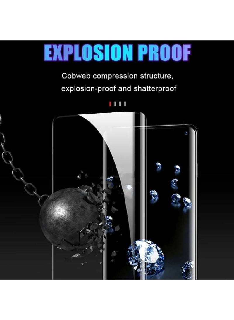 Generic - Uv Privacy Screen Protector for Oppo Find X5 Pro 5G Glass Fingerprint Reader Support 3D Curved Anti Spy Tempered Glass Screen Protector - Image 1