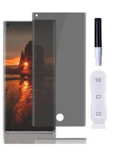 Uv Privacy Screen Protector for Oppo Find X5 Pro 5G Glass Fingerprint Reader Support 3D Curved Anti Spy Tempered Glass Screen Protector