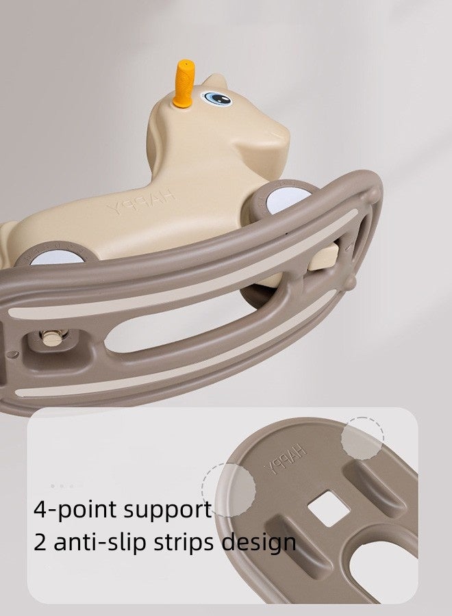 JCB CHIC Rocking Horse with Detachable Balance Board and 4 Smooth Wheels,Kids Ride-On Rocking Horse Toy,2 in 1 Baby Rocking Toy Fun Birthday Gift for 1-3 Years Old(K-616) - Image 5