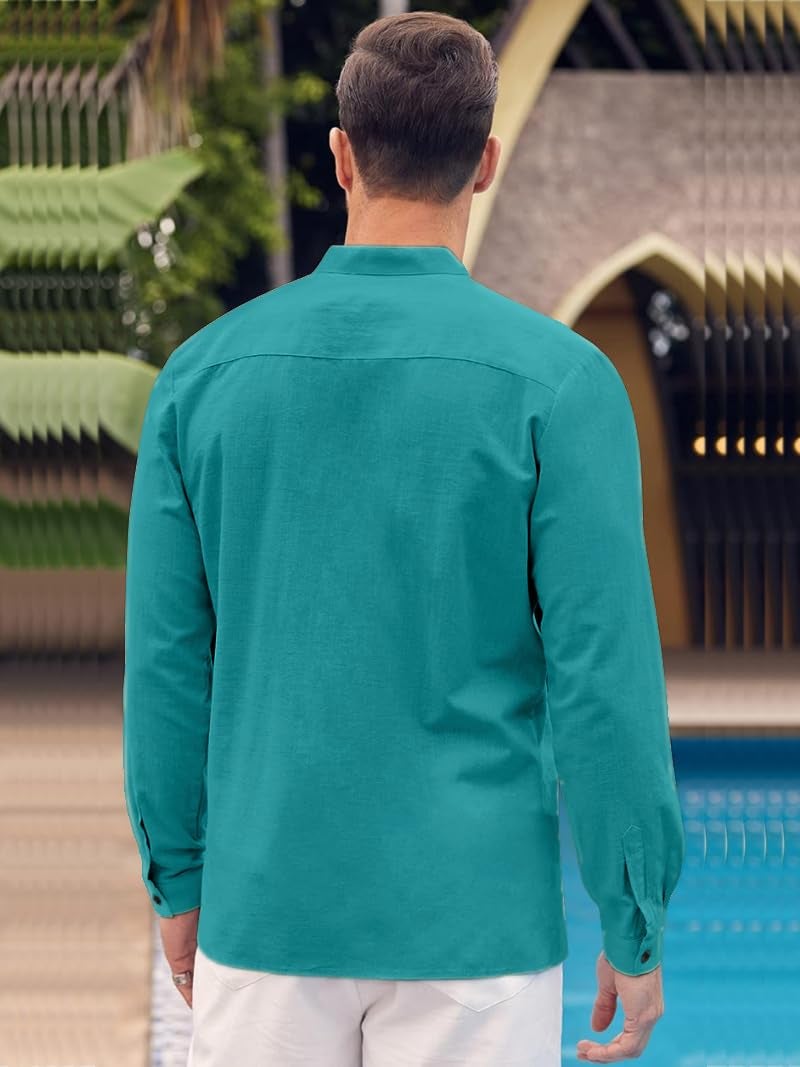Bellstone Men's Solid Cotton Shirt | Casual | Plain | Full Sleeve | Summer-Regular Fit| Men Stylish Shirt | Everyday Formal Wear |Soft Breathable Fabric | Everyday Smart Casual Wear - Image 2