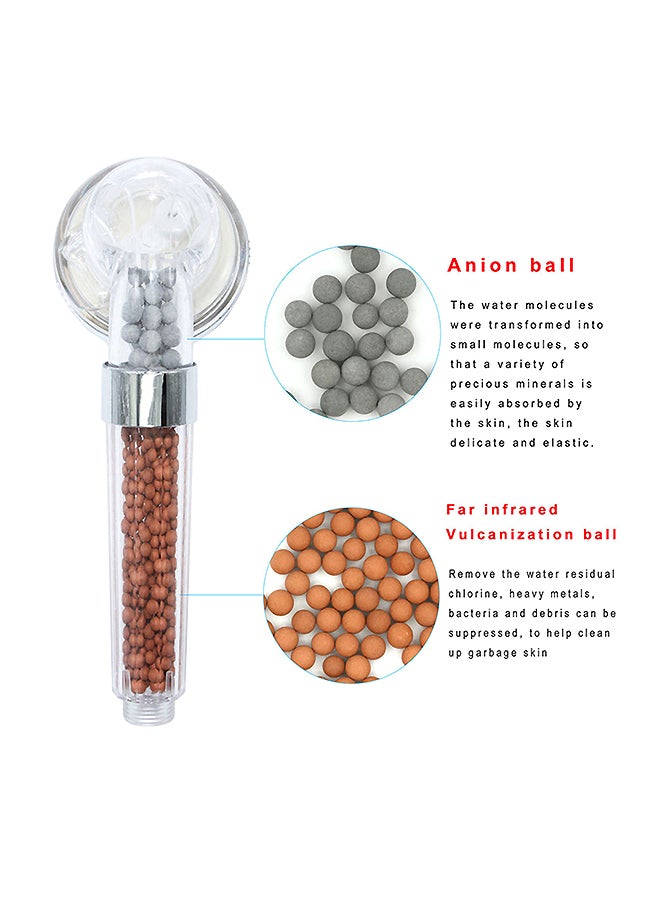 Water Saving Filtration Shower Head And Hose Silver 8 x 5 x 176centimeter - Image 2