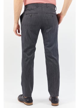 THE KOOPLES Men Regular Fit Micro Stripes Chino Pants, Black  - Image 4