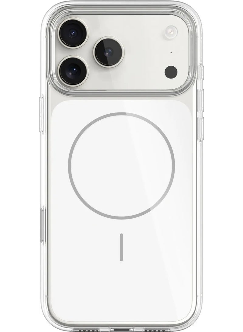 LEVELO Opulent Full PC MagSafe Case iPhone 17 Pro Max with MagSafe Compatible / Raised Bezel Protection / Camera Control Button / Full PC Construction - White - Image 1