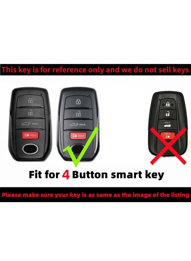 REPROTECTING Silicone Rubber Key Fob Cover Compatible with Toyota Camry XSE Grand Highlander Tacoma Crown Corolla LE Crown (2023-2025) (Black/Black) - Image 2