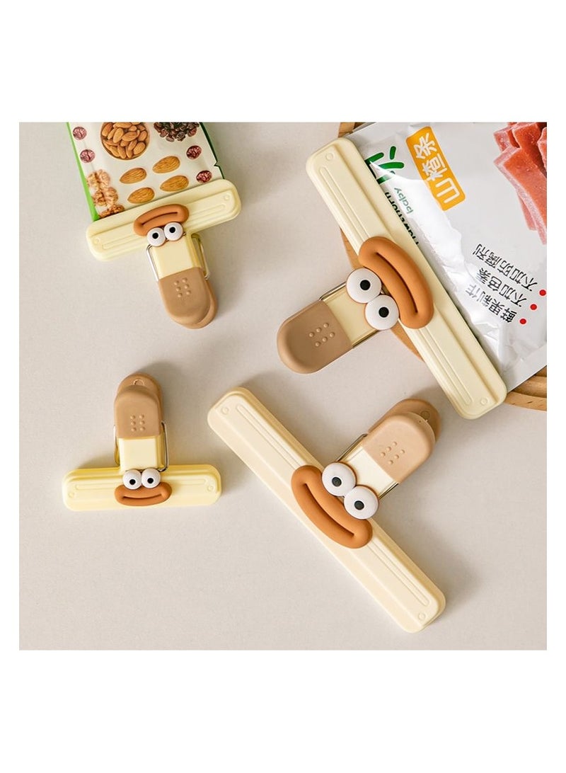 4 Piece Food Sealing Clips Bag Clips Keeping Clamp Sealer 12.5 x 2.5cm, 7.7 x 2cm  - Image 2