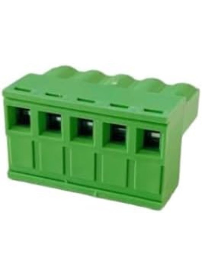 melfi C Phoenix Type Connector 5 Pin/Way Pitch 2.5Mm Male And Female Screw Terminal Block Connector Green Color Pluggable Type With Straight- Pin Pack Of 5 - Image 4