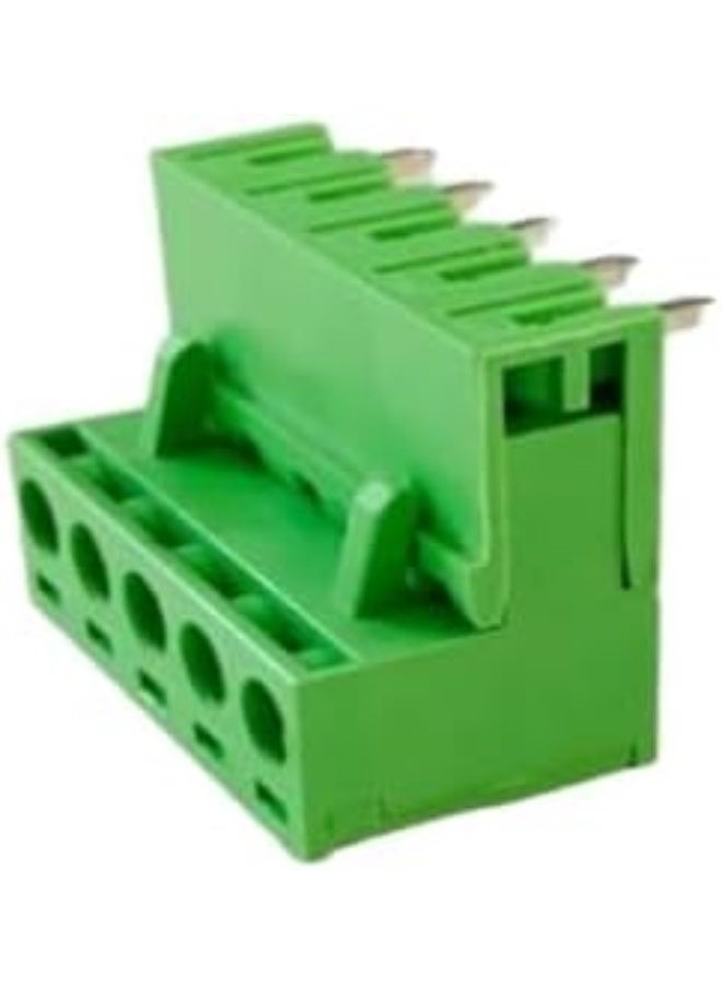 melfi C Phoenix Type Connector 5 Pin/Way Pitch 2.5Mm Male And Female Screw Terminal Block Connector Green Color Pluggable Type With Straight- Pin Pack Of 5 - Image 2