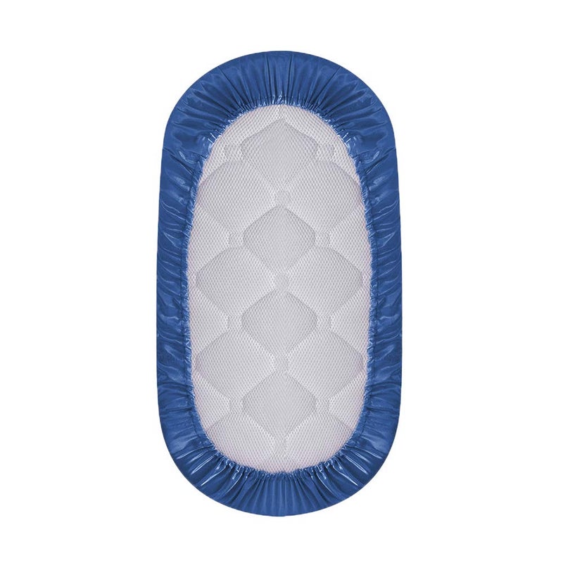 Pro Goleem Satin Bassinet Sheet Great for Baby Hair Soft Silk Feeling Sheet for Cradle or Bassinet Padï¼†Mattress for Girls Gift for Newborn and Infant Navy Blue - Image 5