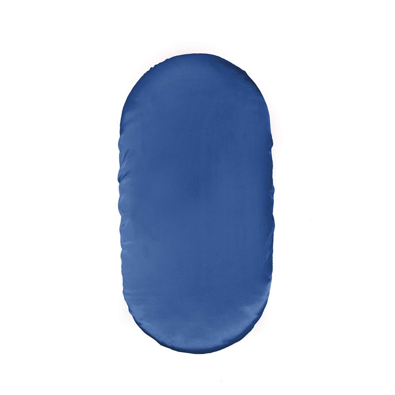 Pro Goleem Satin Bassinet Sheet Great for Baby Hair Soft Silk Feeling Sheet for Cradle or Bassinet Padï¼†Mattress for Girls Gift for Newborn and Infant Navy Blue - Image 1