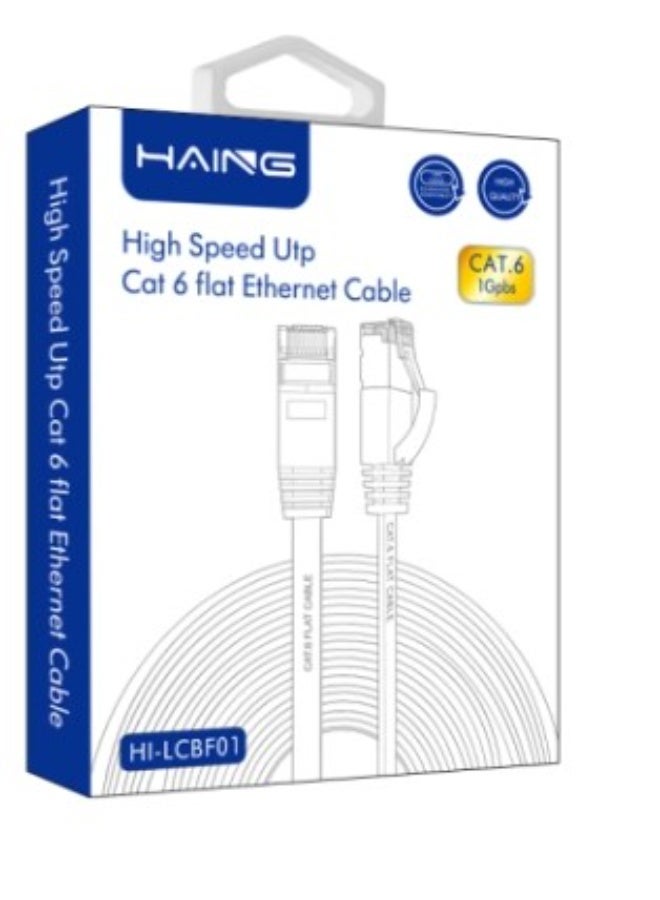 Haing High Speed Utp Cat 6 flat Ethernet Cable 1M-2M - Image 1