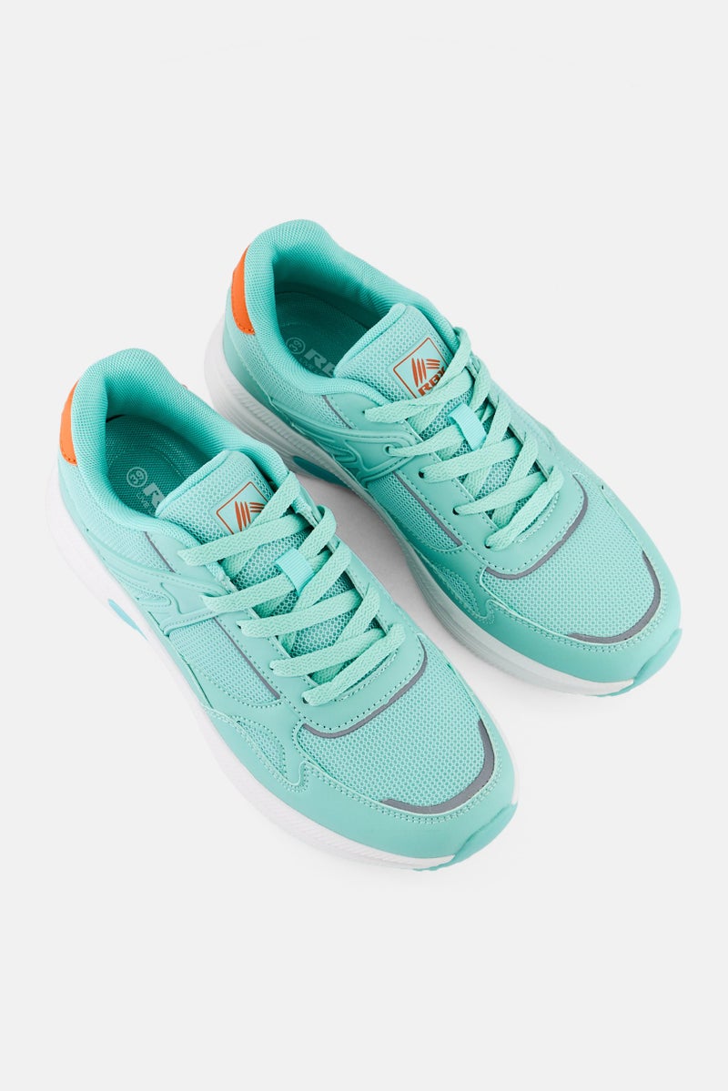 RBX Women Lace Up Outdoor Shoes, Turquoise  - Image 4