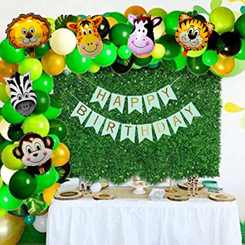 SOI Jungle Theme Birthday Decoration Items - 54 pcs, Birthday Decoration Items For Boy, Girl | Jungle Safari Birthday Decoration For Kids | Forest Theme - Image 1