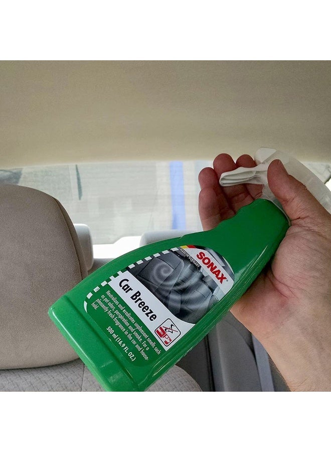 سوناكس SONAX Car Breeze منظف داخلي للسيارة 500 مل (16.9 أونصة سائلة) - بخاخ معطر للجو، يزيل الروائح الكريهة، برائحة منعشة؛ بخاخ لتنظيف المقصورة الداخلية (المقاعد، لوحة القيادة، التنجيد، وفتحات التكييف) - Image 4
