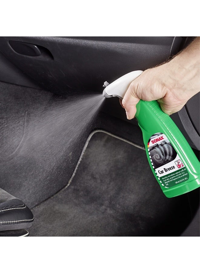 سوناكس SONAX Car Breeze منظف داخلي للسيارة 500 مل (16.9 أونصة سائلة) - بخاخ معطر للجو، يزيل الروائح الكريهة، برائحة منعشة؛ بخاخ لتنظيف المقصورة الداخلية (المقاعد، لوحة القيادة، التنجيد، وفتحات التكييف) - Image 2