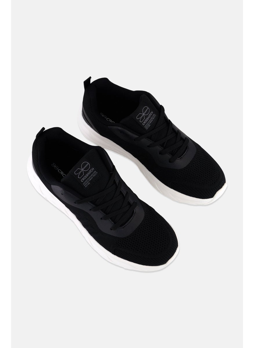 CROSSHATCH Men Lennart Lace Up Running Shoes, Black  - Image 4