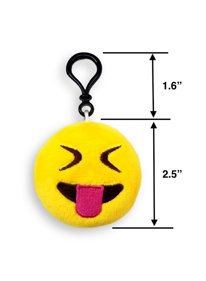 OHill 24 Pack Emoticon Plush Mini Pillows Party Favors For Birthday Party Home Decoration - Image 2