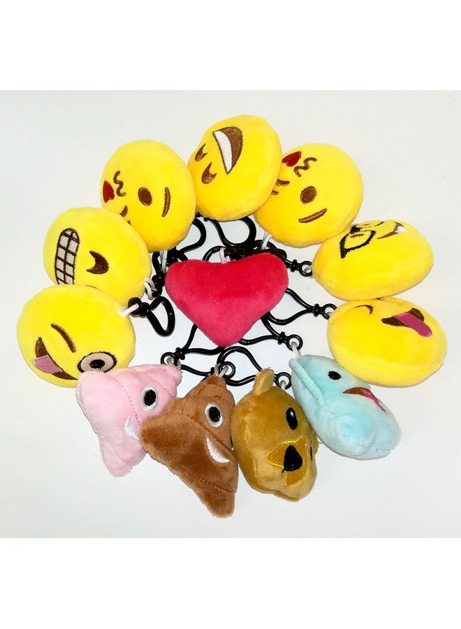 OHill 24 Pack Emoticon Plush Mini Pillows Party Favors For Birthday Party Home Decoration - Image 4