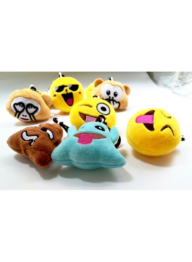 OHill 24 Pack Emoticon Plush Mini Pillows Party Favors For Birthday Party Home Decoration - Image 3