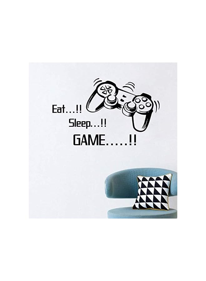 Zaboon Game Handle Shape Carved Wall Stickers Living Room Bedroom Removable Wall Paper Applique Mural Sticker Home Decoration-Es - Image 2