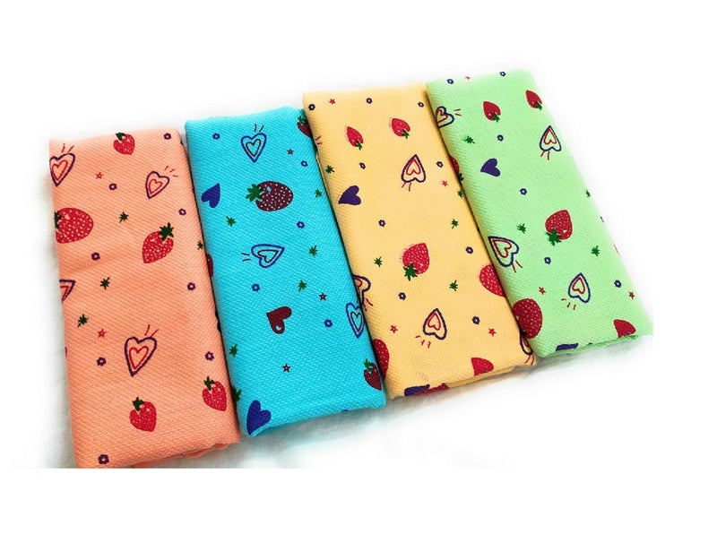 Cotton Colors Traditional Light Berry Printed Cotton Bath Towel Thorthu for Bath & Multipurpse Use (Set of 5 Pieces Multicoloured, 30 x 60 Inches)_IA37  - Image 2
