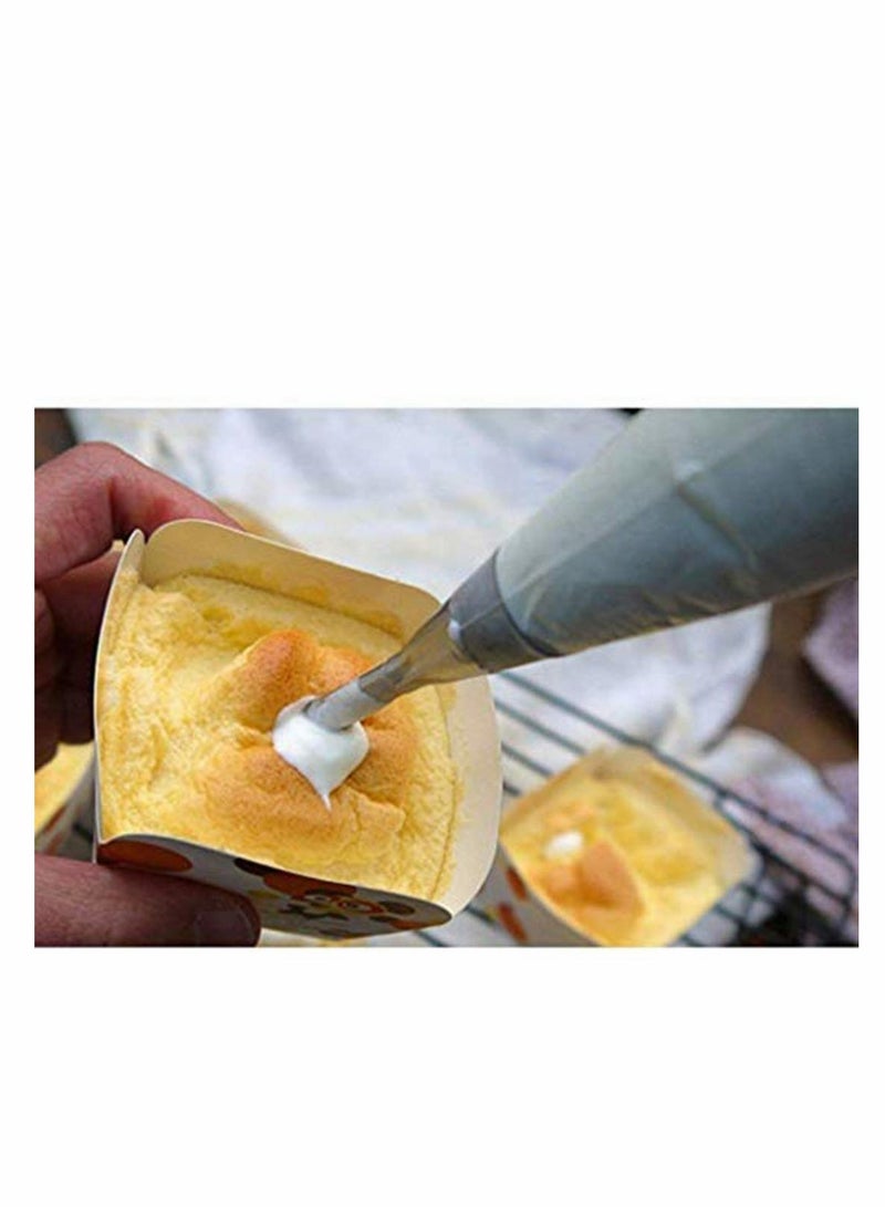 Barakah 4 قطع فوهة كريمة للتزيين من الفولاذ المقاوم للصدأ، فوهة طويلة لتزيين الكعك - Image 3