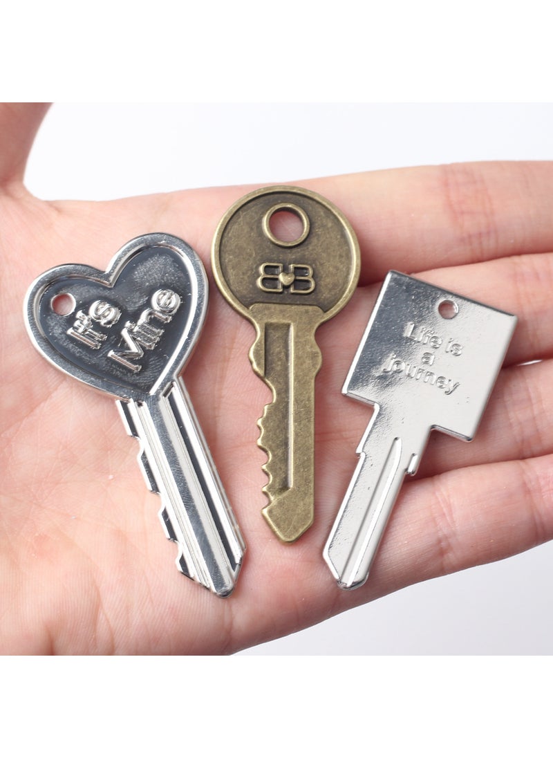 Generic - Simple Alloy Keychain Pendant Diy Bracelet Necklace Earring Accessories Craft Supplies For Jewelry Making Random mix - Image 1
