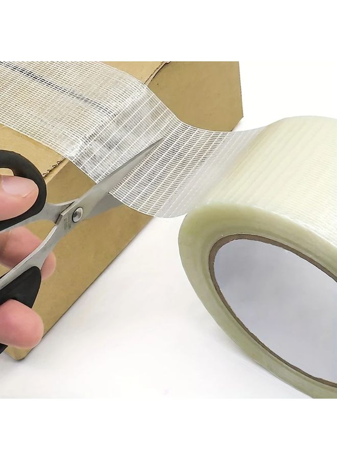 30mm Heavy Duty Transparent Fiberglass Strapping Tape 25m Strong Waterproof Adhesive - Image 5