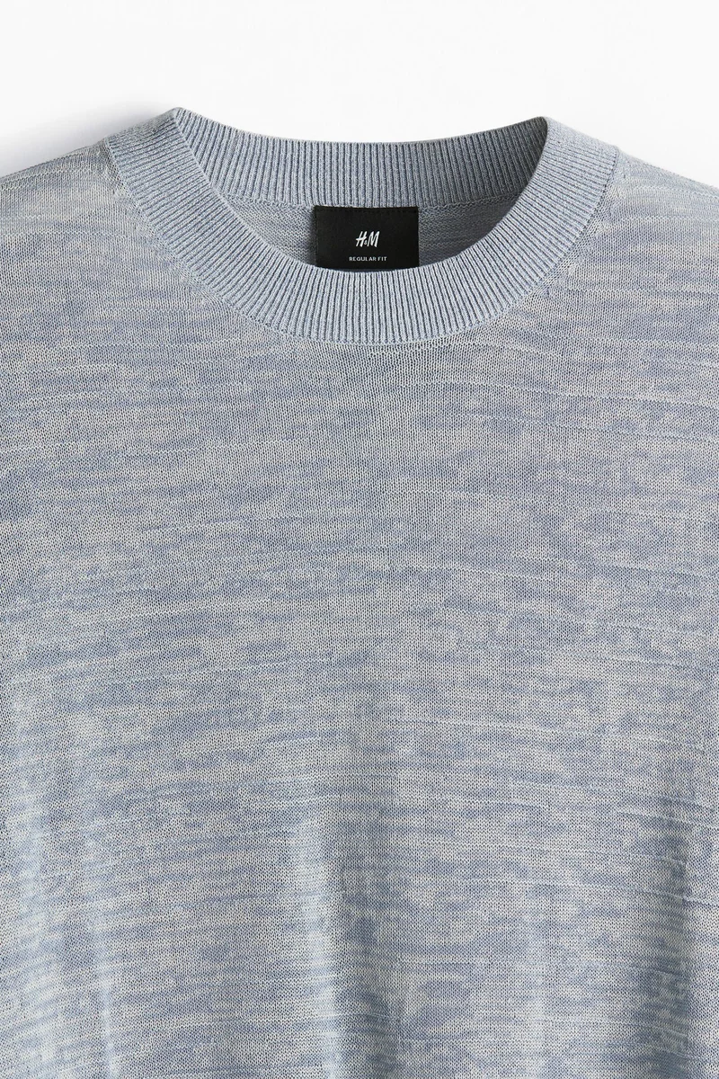 H&M Regular Fit Fine-Knit T-Shirt