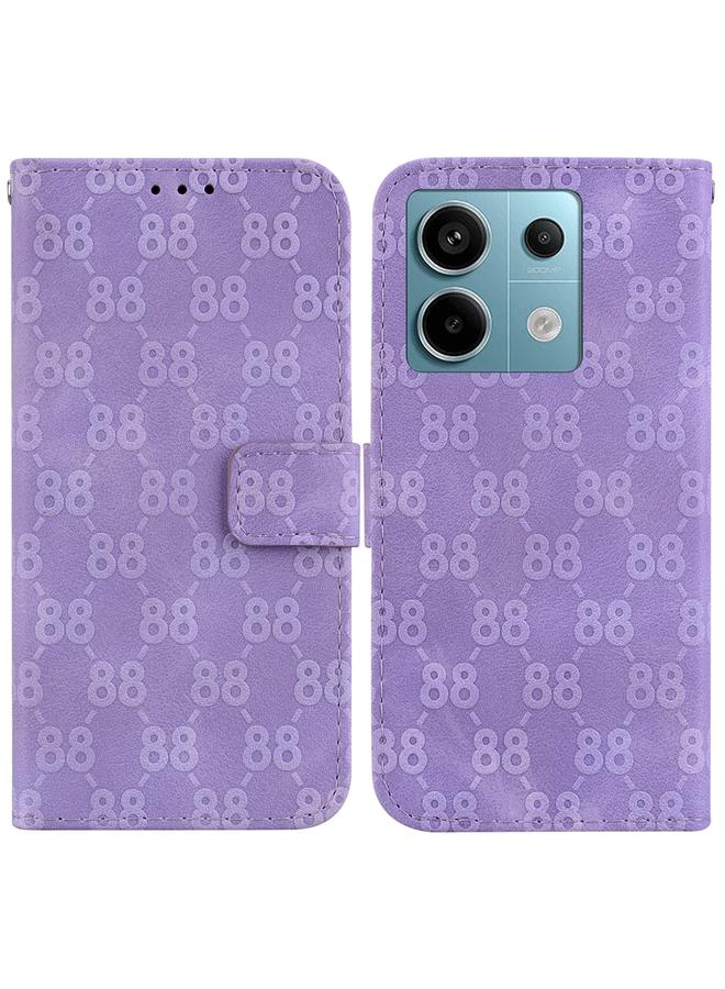 Case For Xiaomi Redmi Note 13 Pro 5G Double 8-shaped Embossed Leather Phone Case