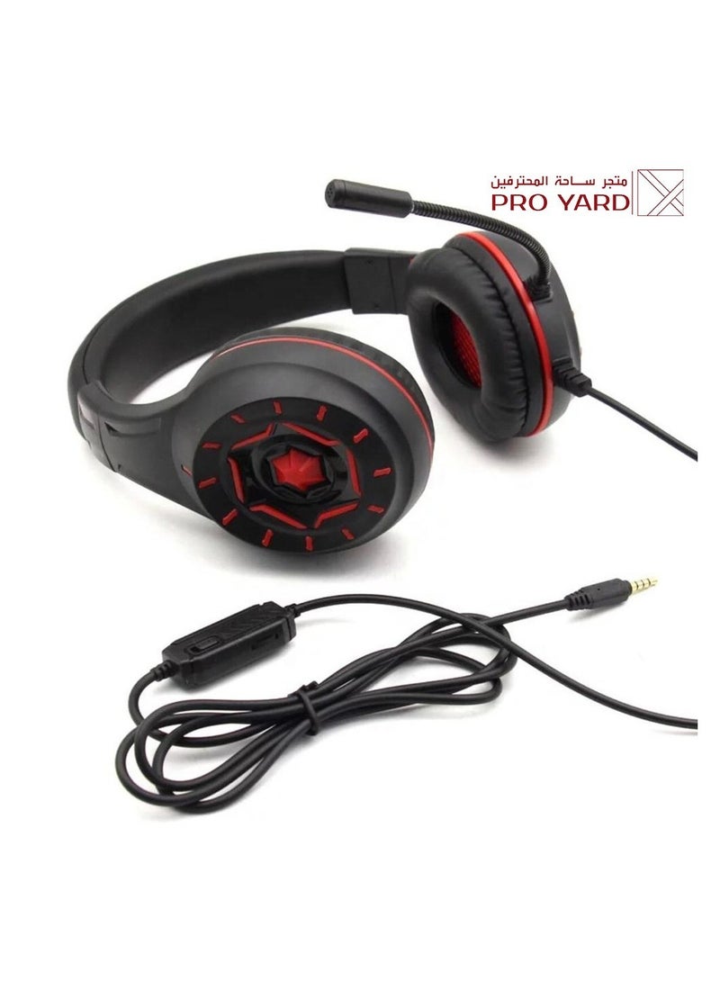 PROYARD wired red color headset from Pro Yard - Image 2