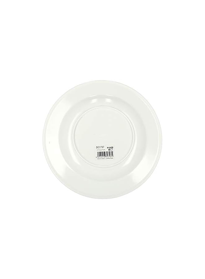S-TOP 10 Round Deep Soup Plates Pasta Plates plate with playful Classic decoration Ideal for Soup, Deserts, Ice Cream & More, multi colour - Image 2
