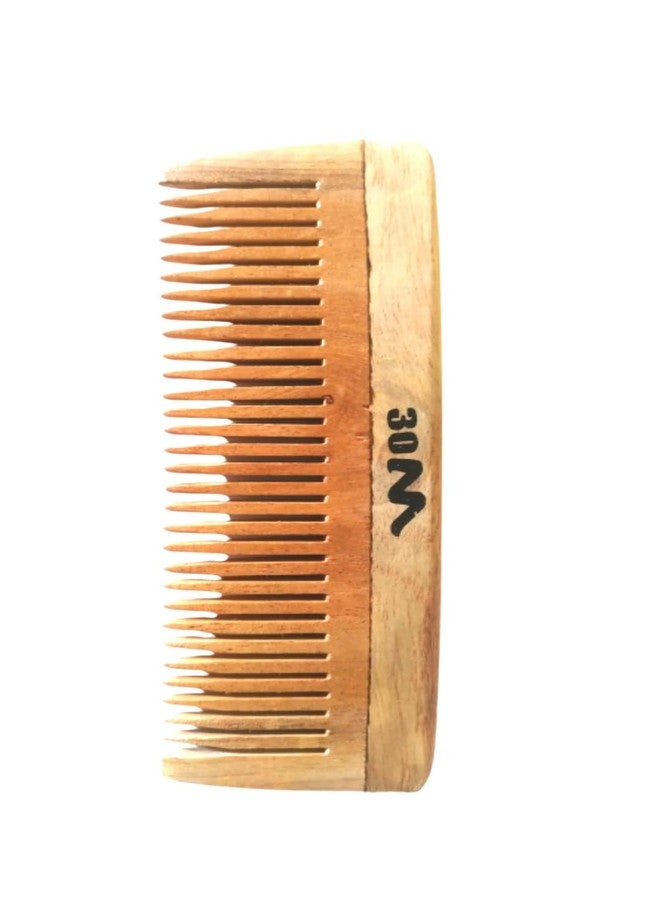 30M Neem Wood Anti Dandruff Comb | Wooden Comb for Women & Men | Natural Comb for Hair Care | Pack of 1 - Image 4