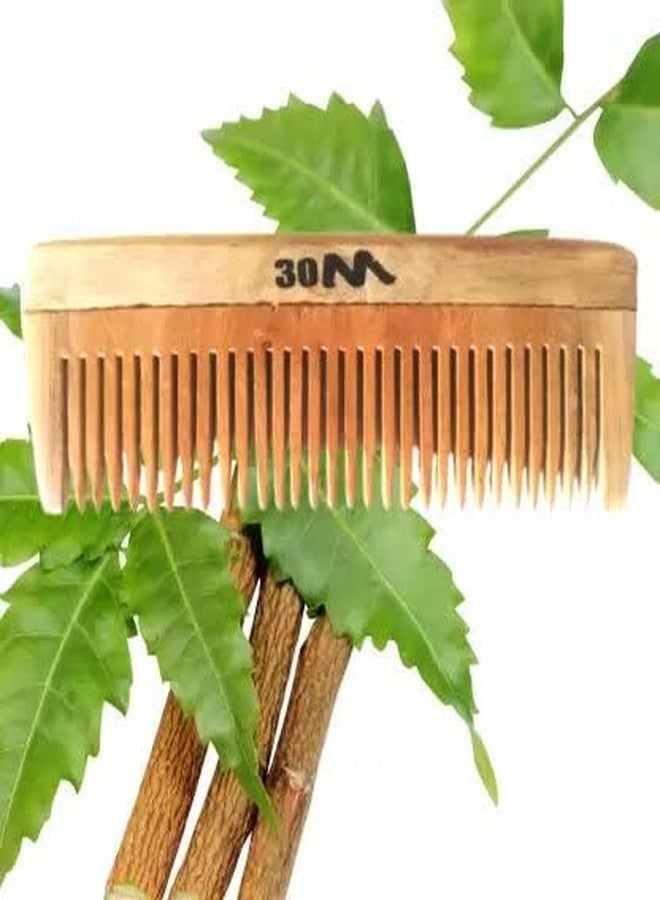30M Neem Wood Anti Dandruff Comb | Wooden Comb for Women & Men | Natural Comb for Hair Care | Pack of 1 - Image 3