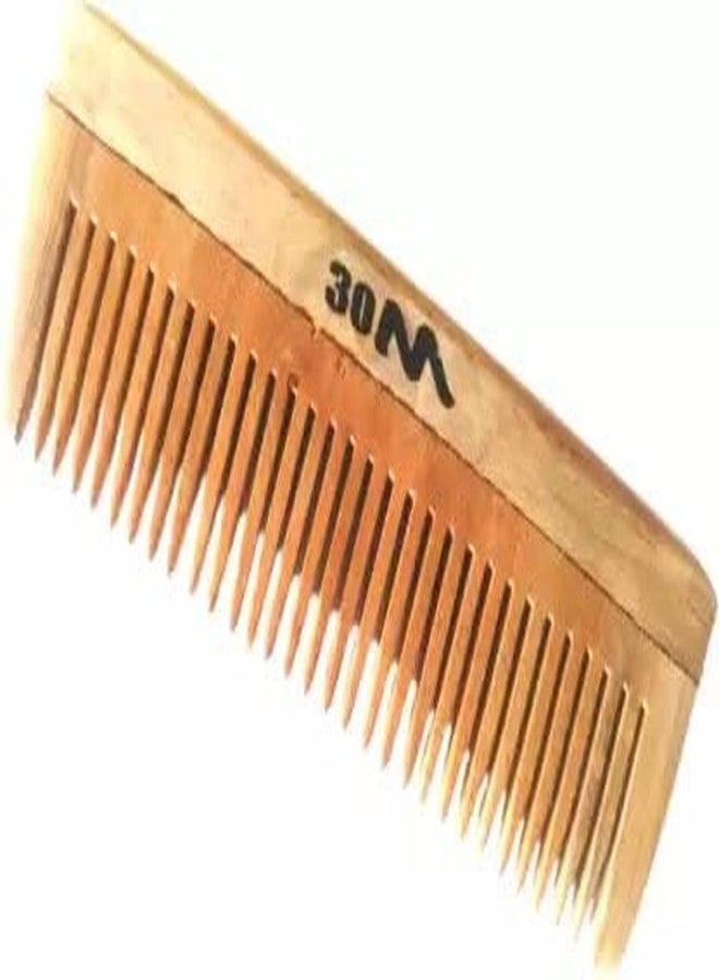 30M Neem Wood Anti Dandruff Comb | Wooden Comb for Women & Men | Natural Comb for Hair Care | Pack of 1 - Image 1