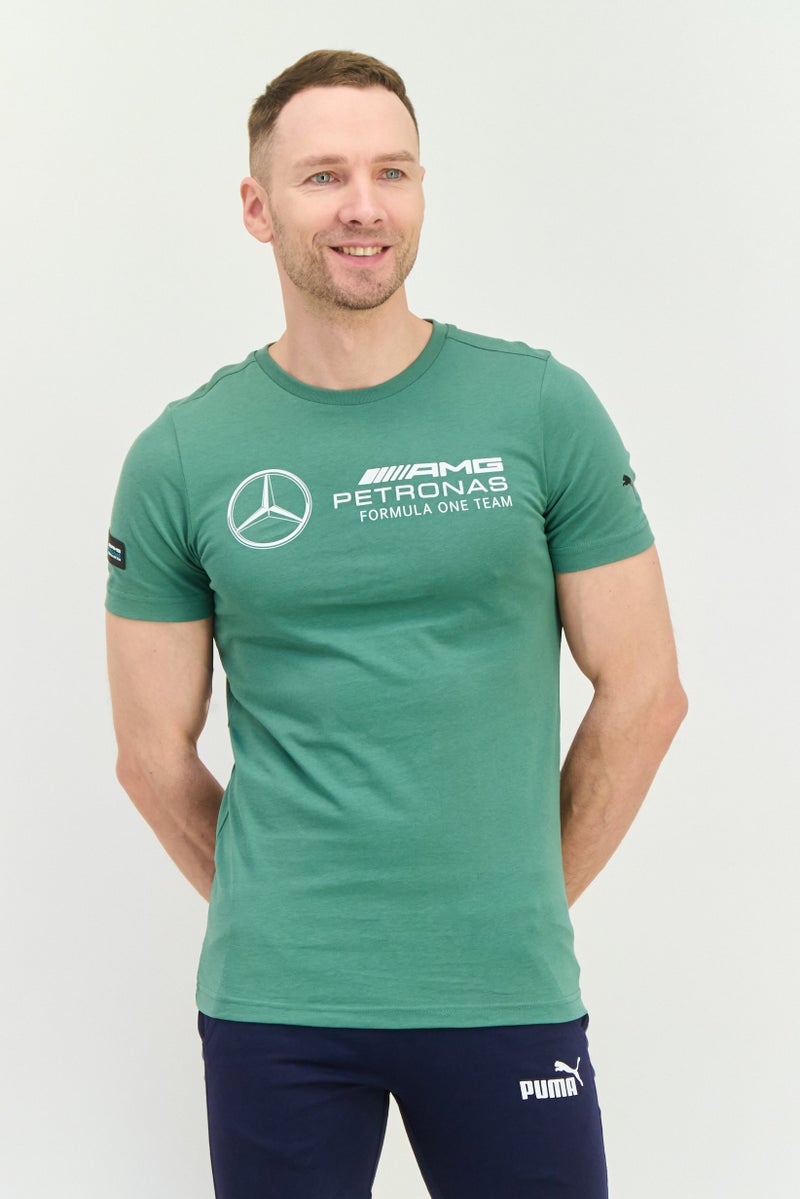 PUMA Puma x Mercedes AMG Men Sportswear Fit Short Sleeve Outdoor T-Shirt, Green  - Image 1