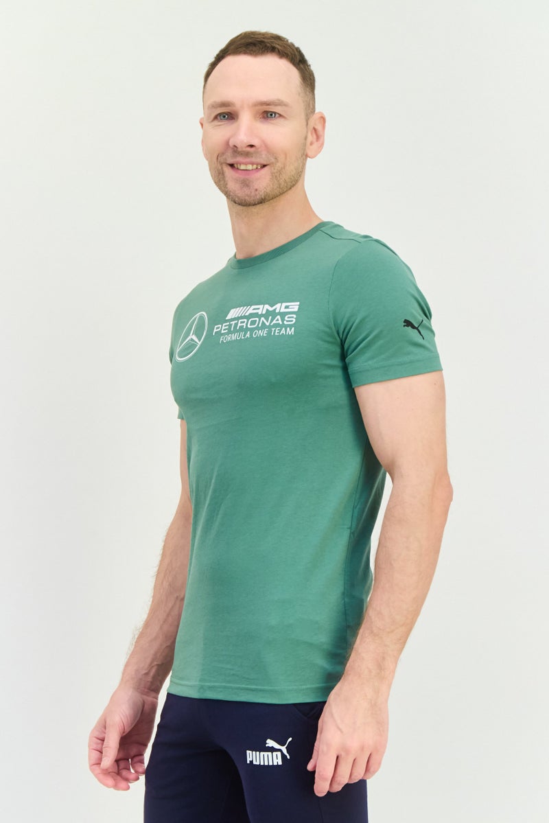 PUMA Puma x Mercedes AMG Men Sportswear Fit Short Sleeve Outdoor T-Shirt, Green  - Image 4