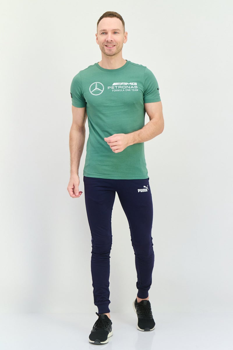 PUMA Puma x Mercedes AMG Men Sportswear Fit Short Sleeve Outdoor T-Shirt, Green  - Image 3