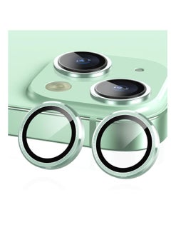 DIGI CORE iPhone 15 Camera Lens Protector Compatible With Apple iPhone Keep Original Camera HD Glass iPhone 15 Plus Camera Lens Protector (Green, 15-15 Plus) 