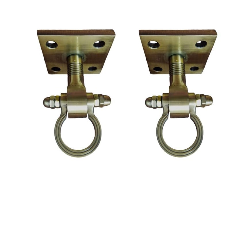 Kkriya Home Decor Strong and Sturdy Heavy Duty HIGrade Quality Life TIME WARRENTY Ceiling KADA Swing Patio Antique Finish Brass 16MM Rod with Weight Capacity of 2000KG Pack of 2PCS 