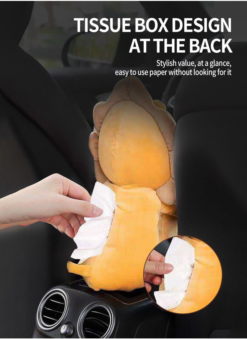 Beirui Car Tissue Box, 2 in 1 Cartoon Car Tissue Box, Creative Tissue Box, Tissue Box, Trash Can 2 in 1, Cute Little Lion Tissue Box, Storage Box  - Image 3